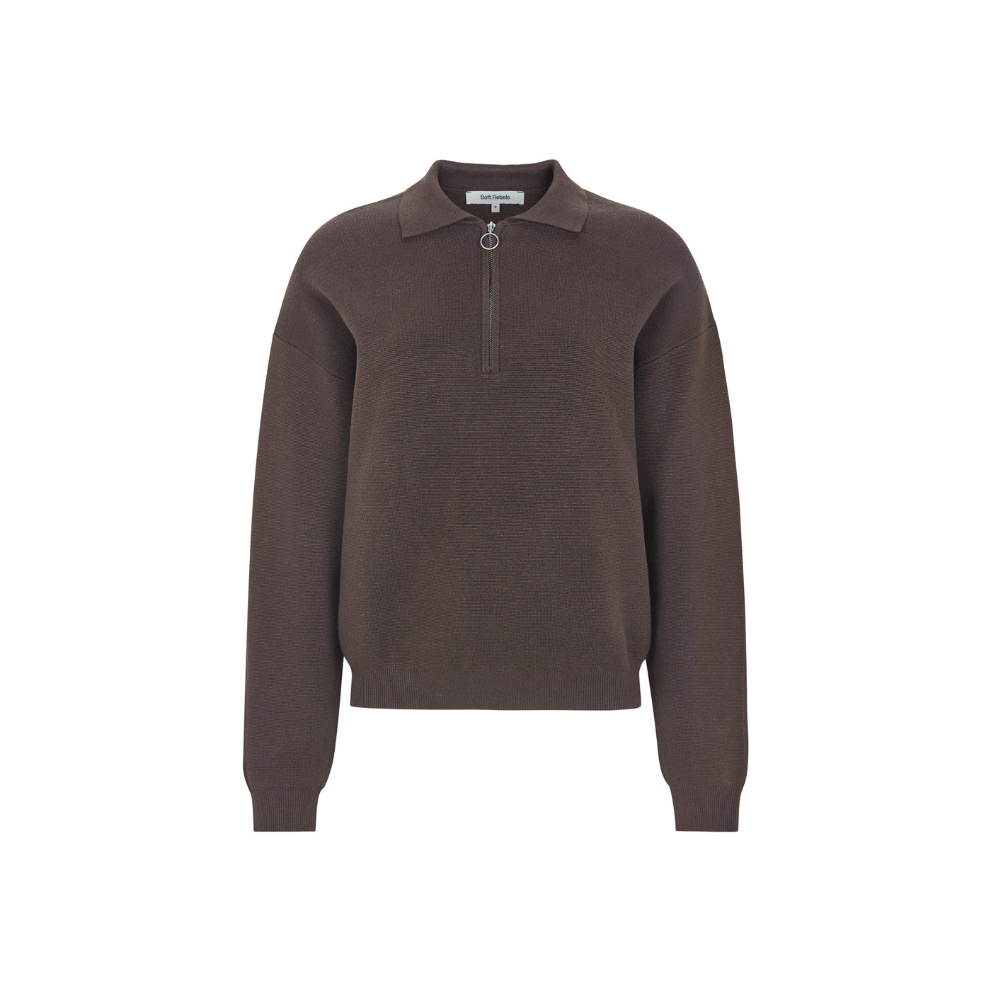 Soft Rebels SRHenrietta Polo Knit Knitwear 664 Coffee Bean