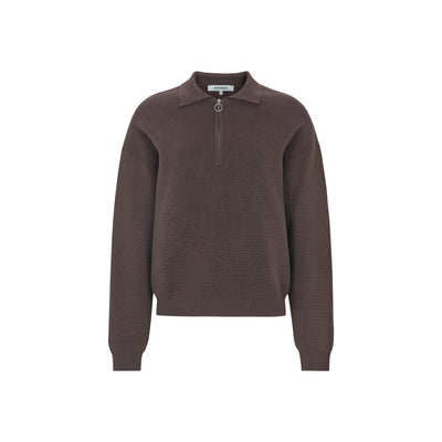 Soft Rebels SRHenrietta Polo Knit Knitwear 664 Coffee Bean