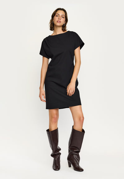 Soft Rebels SRHuma Draped Dress Dresses & jumpsuits 001 Black