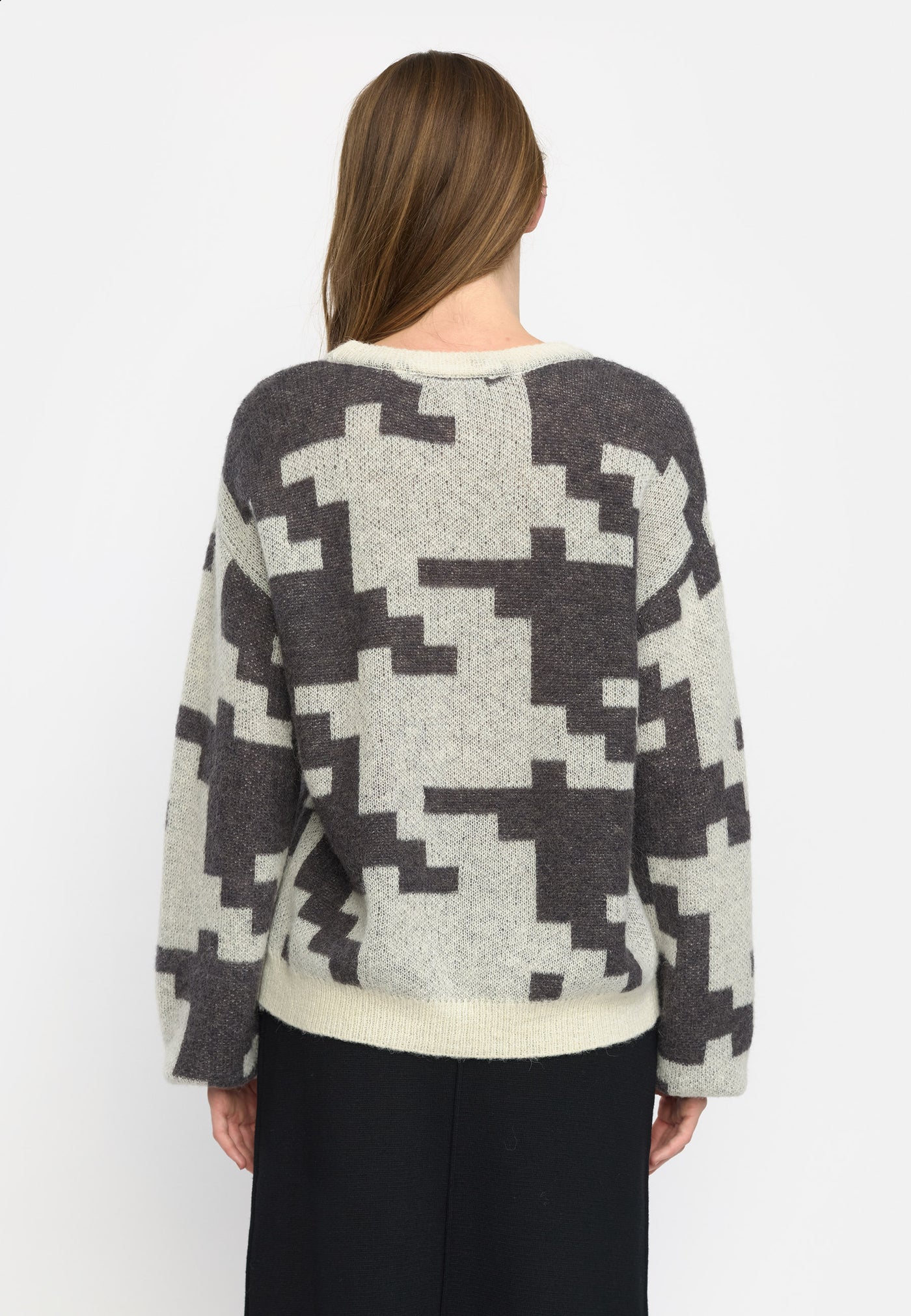 Soft Rebels SRIrisia Allison knit Knitwear 178 Grey Houndtooth