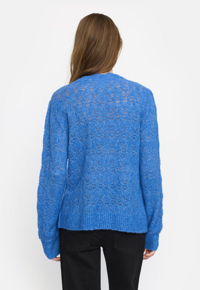 Soft Rebels SRJayden Highneck Knit Knitwear 682 Delft Melange