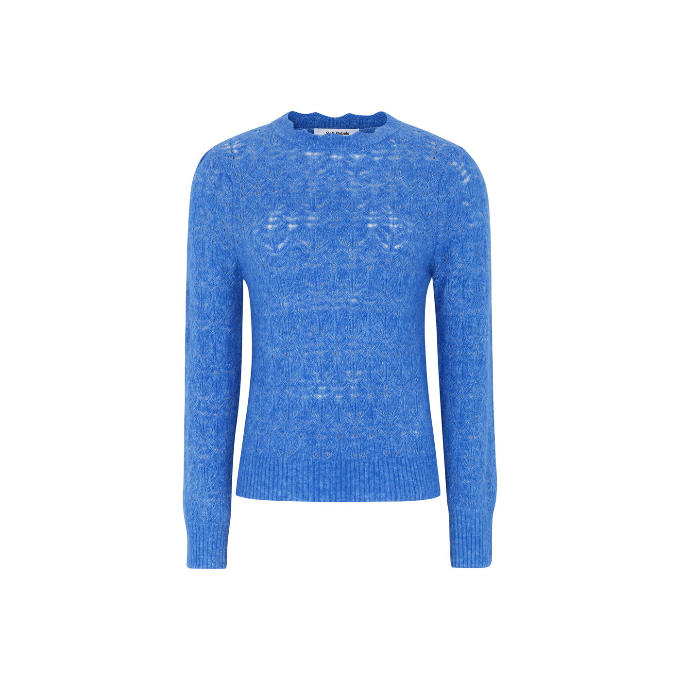 Soft Rebels SRJayden Highneck Knit Knitwear 682 Delft Melange