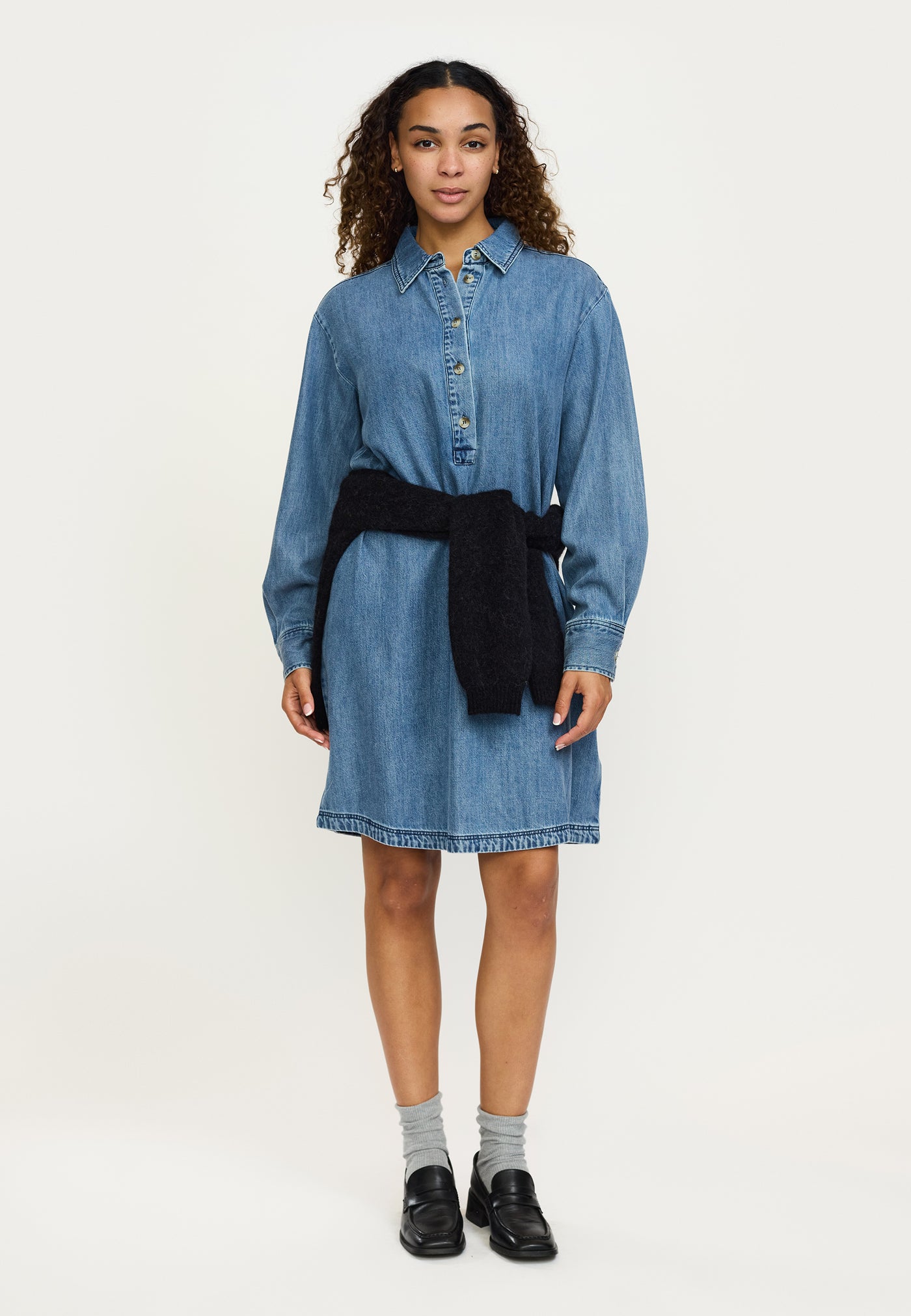Soft Rebels SRKeira Erin Dress Dresses & jumpsuits 030 Dark Blue Denim