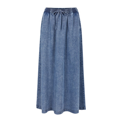 Soft Rebels SRKeira Midi Skirt Skirts & shorts 030 Dark Blue Denim