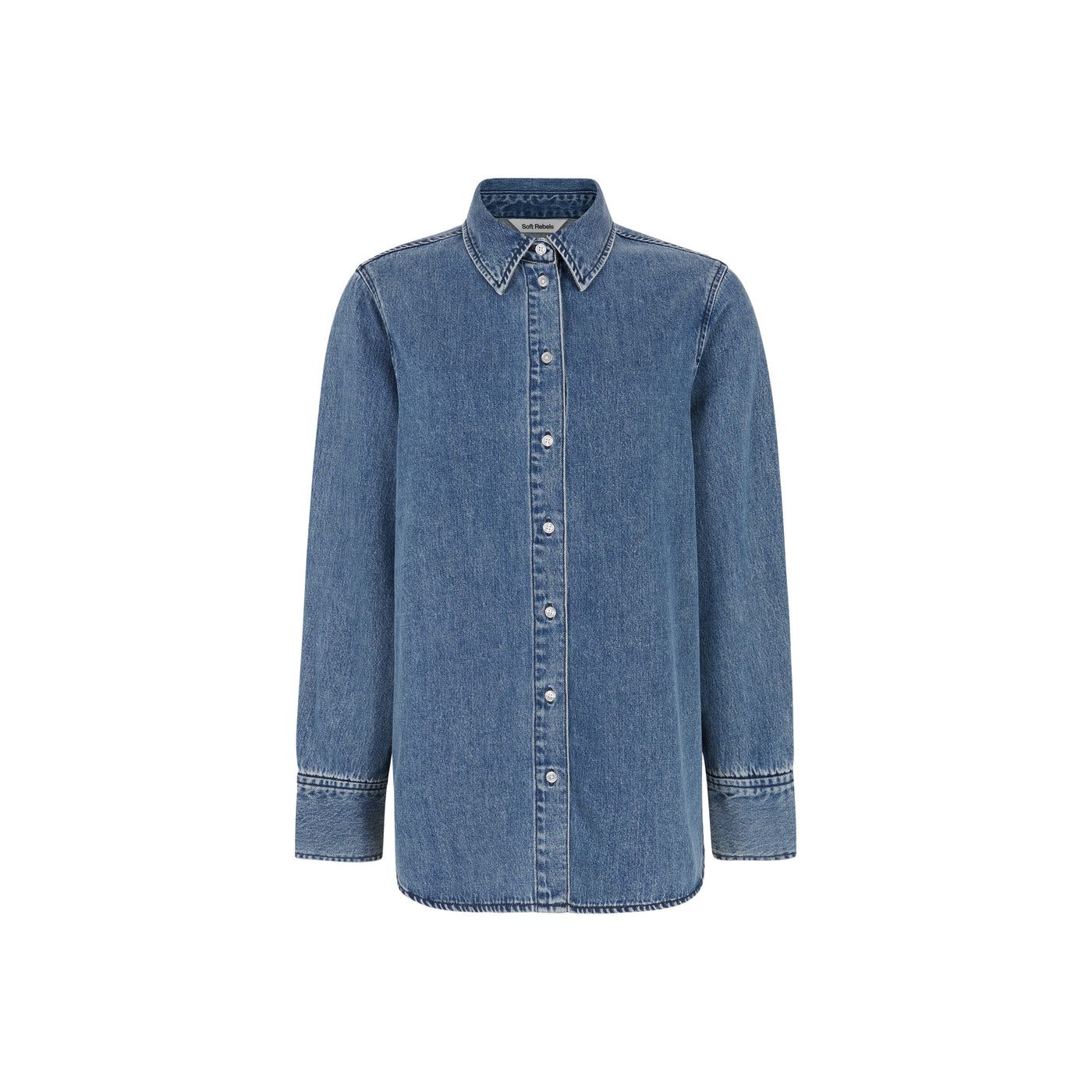 Soft Rebels SRKeira Shirt Shirts & Blouse 030 Dark Blue Denim