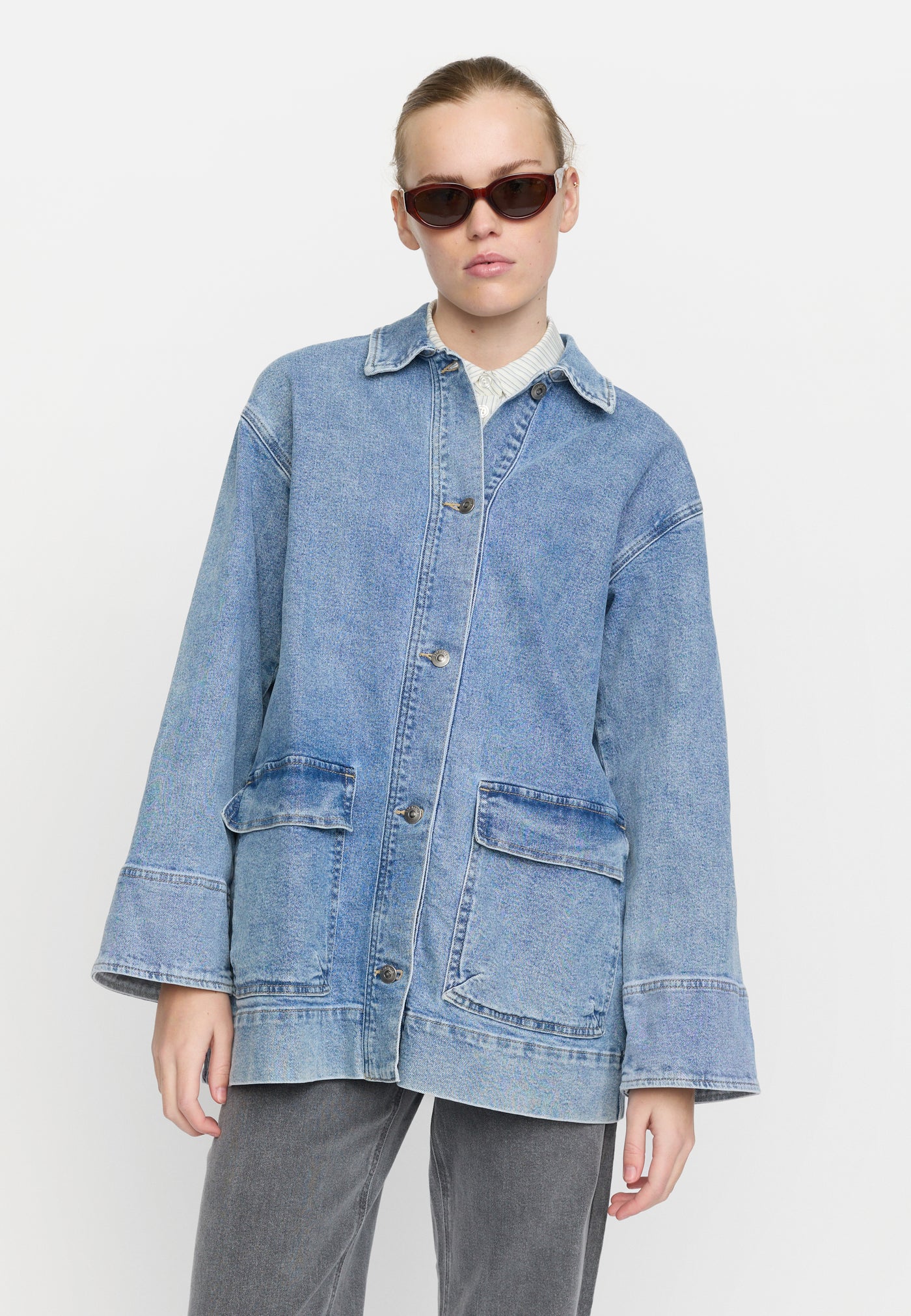 Soft Rebels SRKiki Denim Jacket Jacket 430 True blue