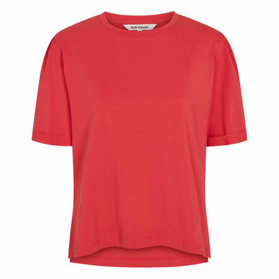 Soft Rebels SRKyra T-shirt GOTS Tops & t-shirts 171 Rococco Red
