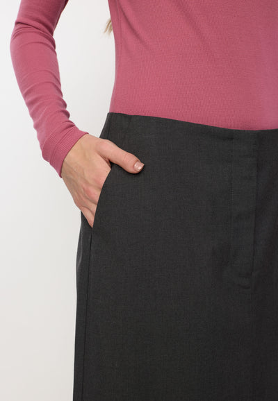 Soft Rebels SRLori Midi Skirt - GRS Skirts & shorts 279 Dark Grey Melange