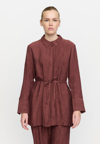 Soft Rebels SRLottie Shirt Shirts & Blouse 267 Deep Mahogany