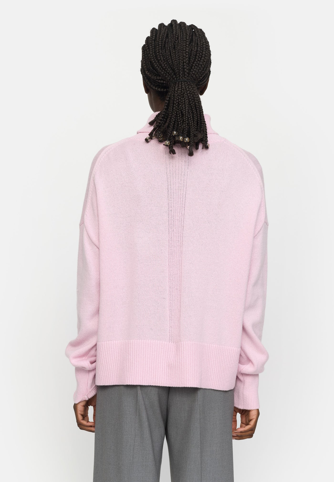 Soft Rebels SRLuni Rollneck Knit Knitwear 261 Roseate Spoonbill Melange