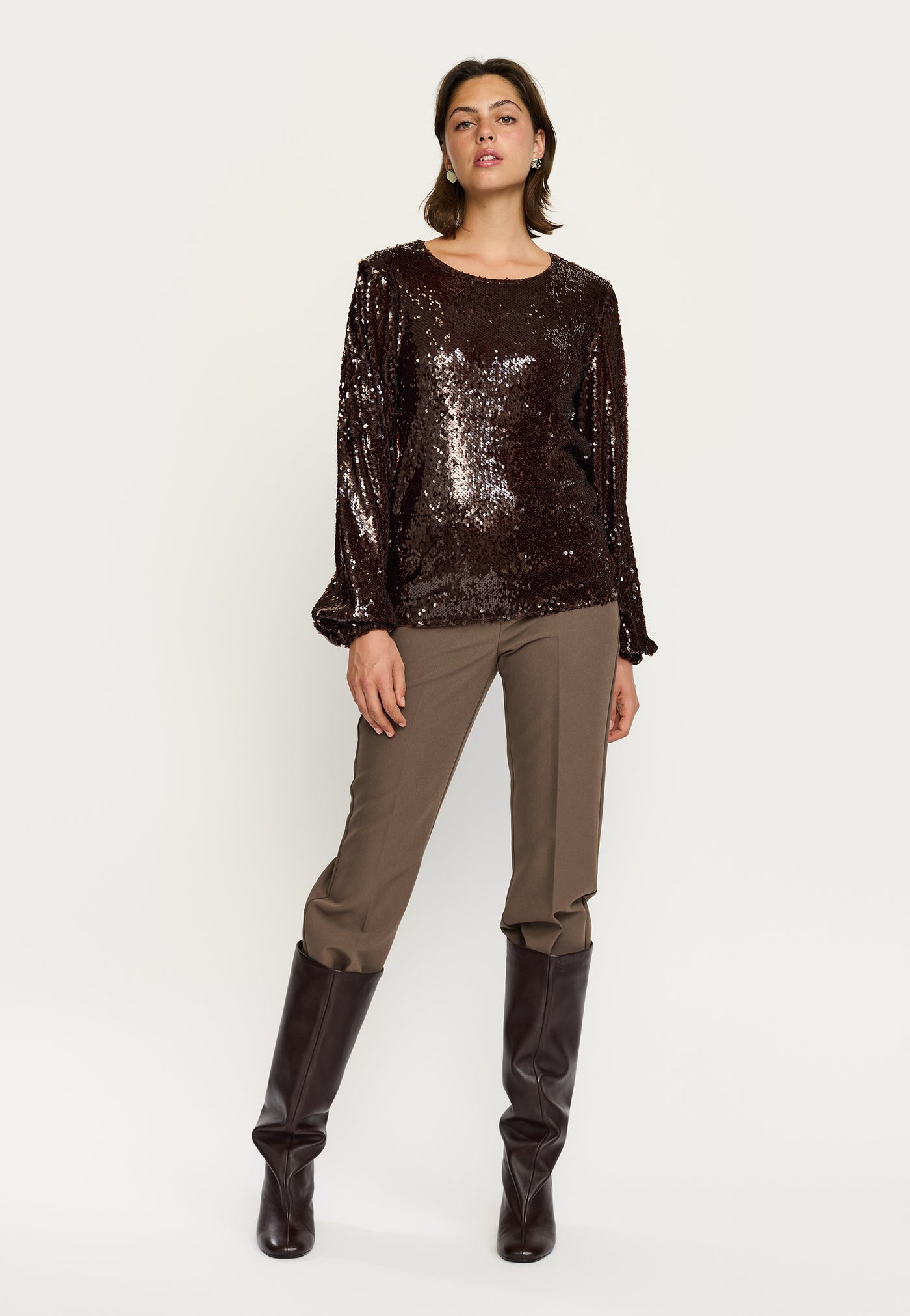 Soft Rebels SRMaddison Blouse Shirts & Blouse 664 Coffee Bean