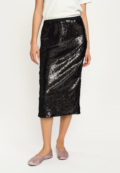 Soft Rebels SRMaddison Midi Skirt Skirts & shorts 001 Black