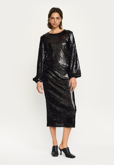 Soft Rebels SRMaddison Midi Skirt Skirts & shorts 001 Black