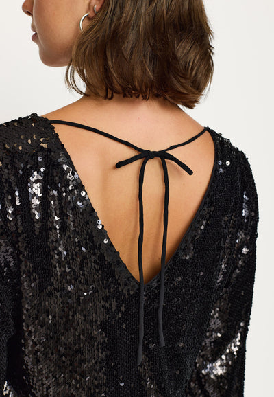 Soft Rebels SRMaddison V-Neck Dress Dresses & jumpsuits 001 Black