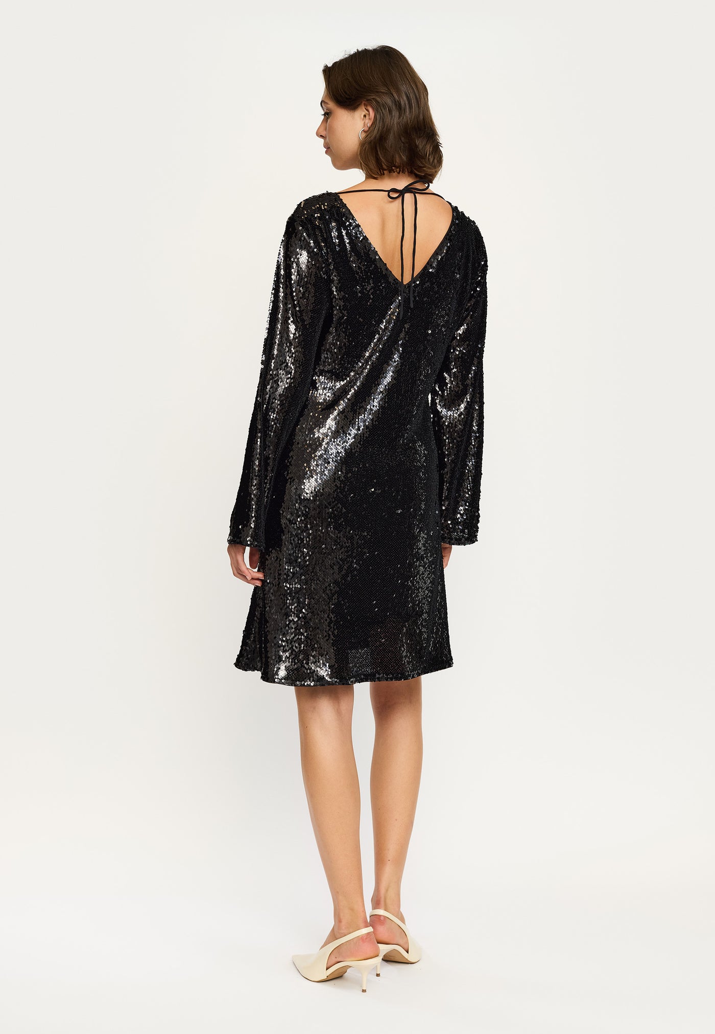 Soft Rebels SRMaddison V-Neck Dress Dresses & jumpsuits 001 Black