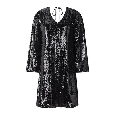 Soft Rebels SRMaddison V-Neck Dress Dresses & jumpsuits 001 Black