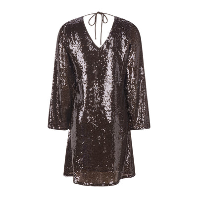 Soft Rebels SRMaddison V-Neck Dress Dresses & jumpsuits 664 Coffee Bean