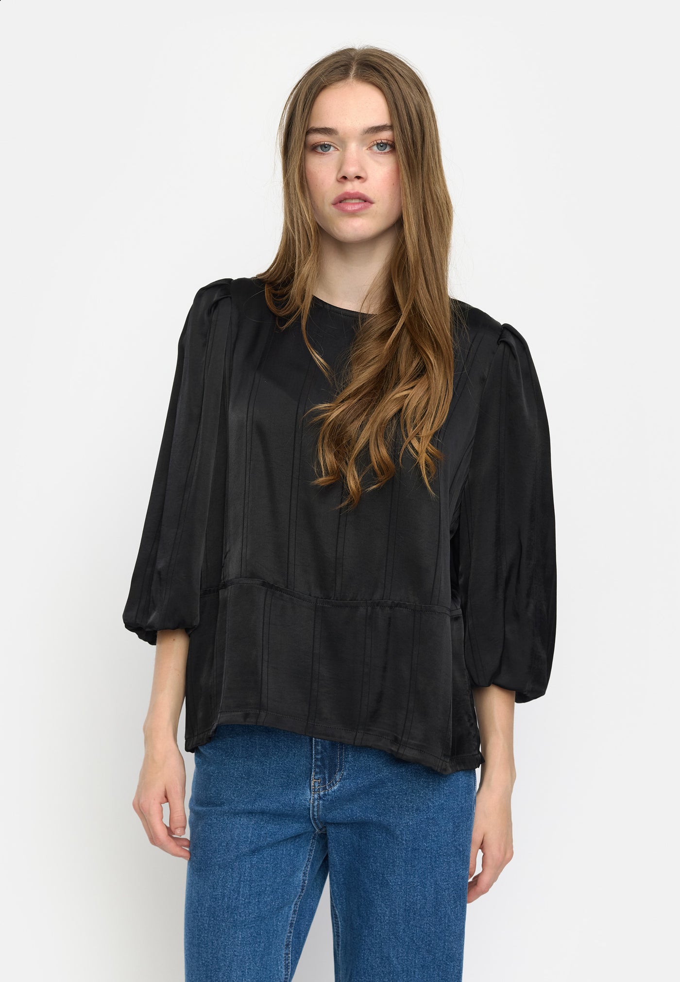 Soft Rebels SRMadelyn Blouse Shirts & Blouse 291 Striped Jacquard Black