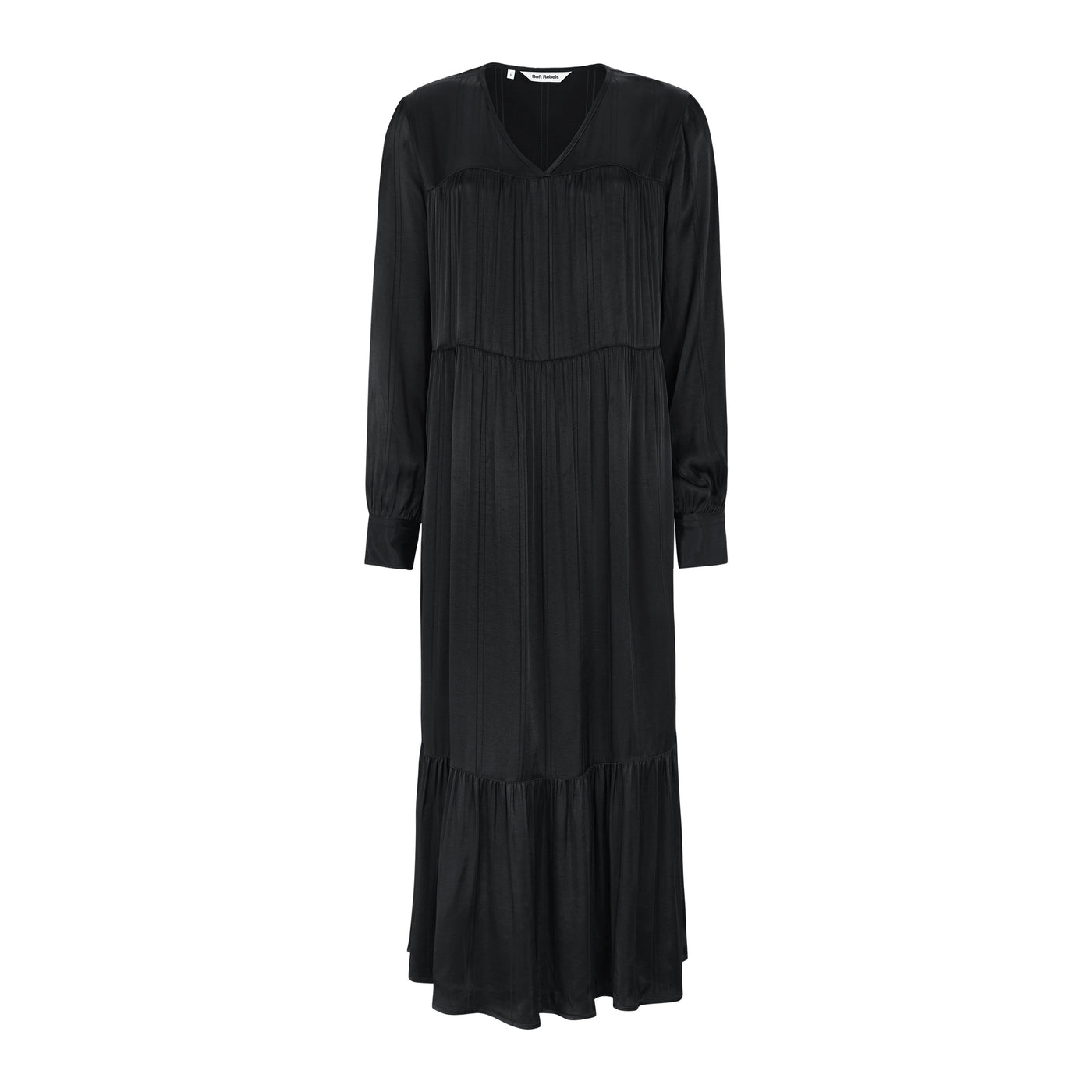 Soft Rebels SRMadelyn Freja Dress Dresses & jumpsuits 291 Striped Jacquard Black