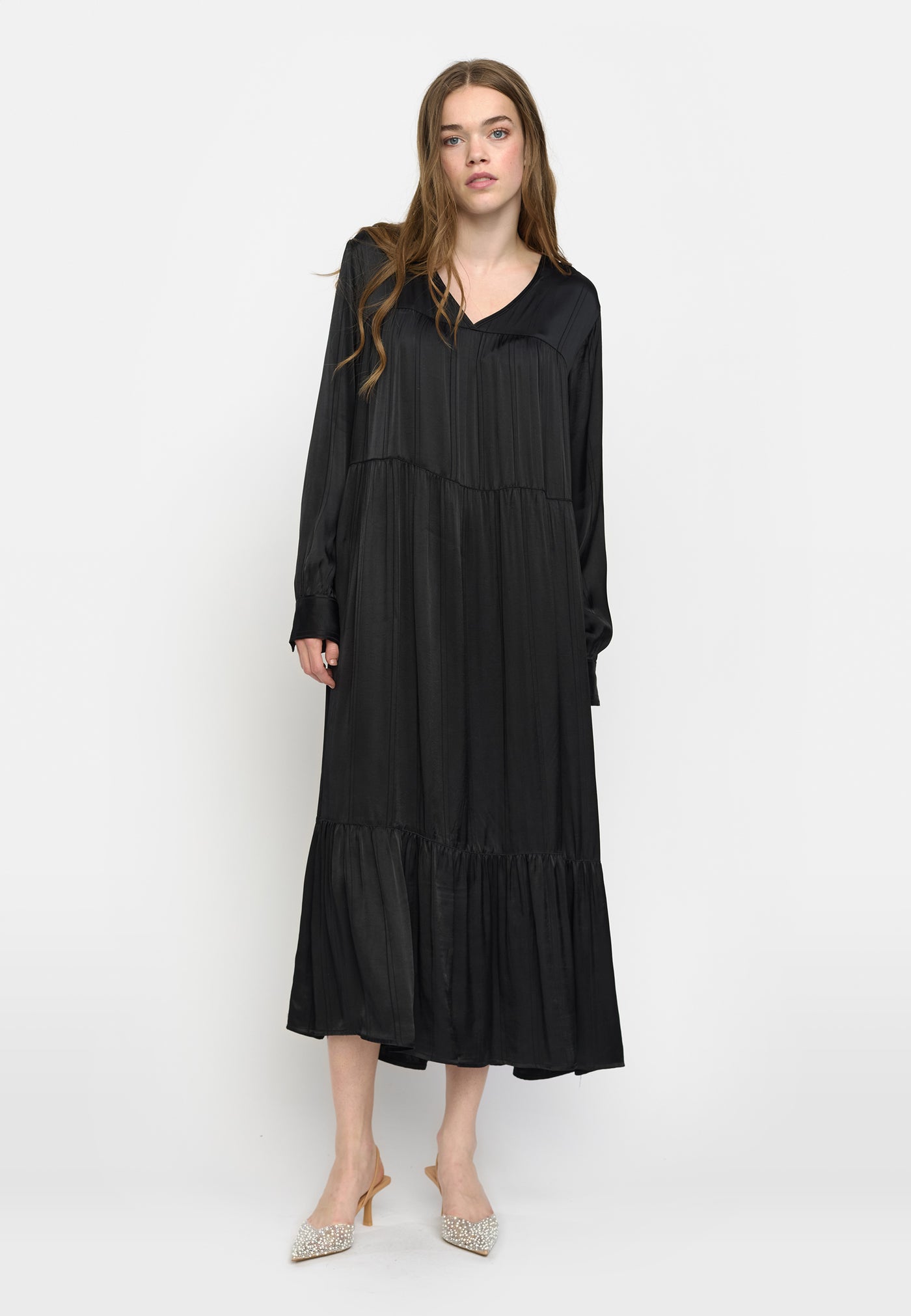 Soft Rebels SRMadelyn Freja Dress Dresses & jumpsuits 291 Striped Jacquard Black