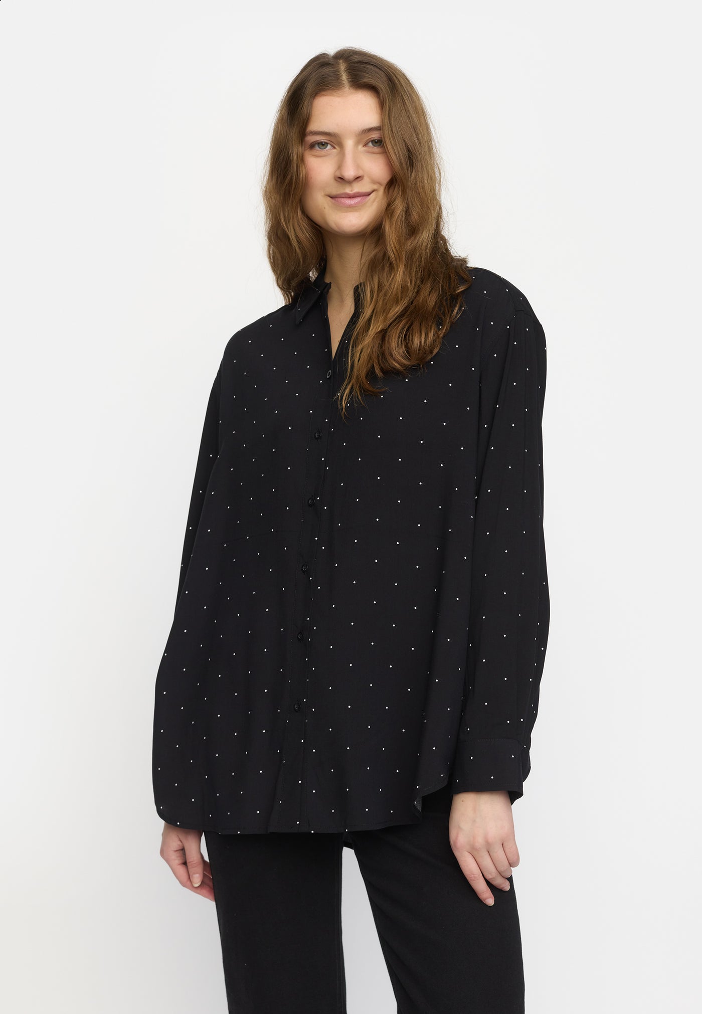 Soft Rebels SRMargot Dot Shirt Shirts & Blouse 656 Black
