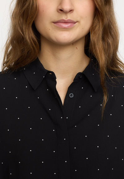 Soft Rebels SRMargot Freedom Dot SS Shirt Shirts & Blouse 656 Black