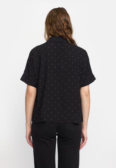 Soft Rebels SRMargot Freedom Dot SS Shirt Shirts & Blouse 656 Black