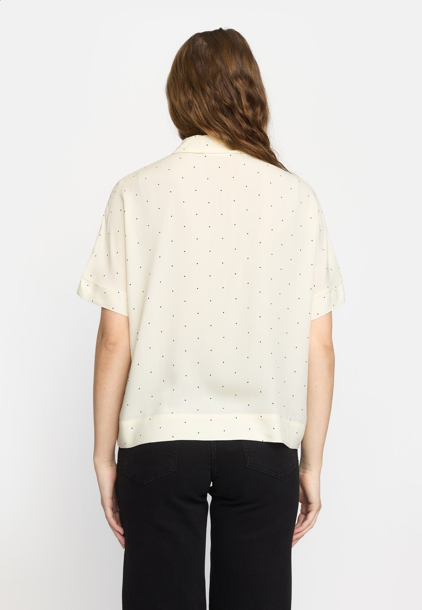 Soft Rebels SRMargot Freedom Dot SS Shirt Shirts & Blouse 657 Arctic Wolf