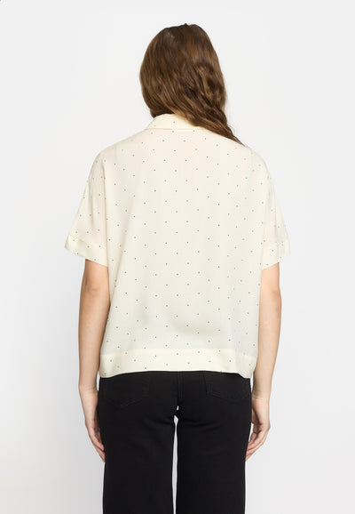 Soft Rebels SRMargot Freedom Dot SS Shirt Shirts & Blouse 657 Arctic Wolf