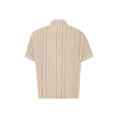 Soft Rebels SRMargot Freedom Striped SS Shirt Shirts & Blouse 777 Hand Drawn Stripe Smoke Gray