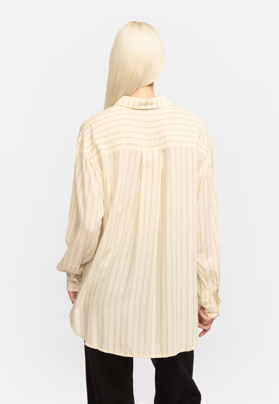 Soft Rebels SRMargot Striped Shirt Shirts & Blouse 301 Striped Black and Arctic Wolf