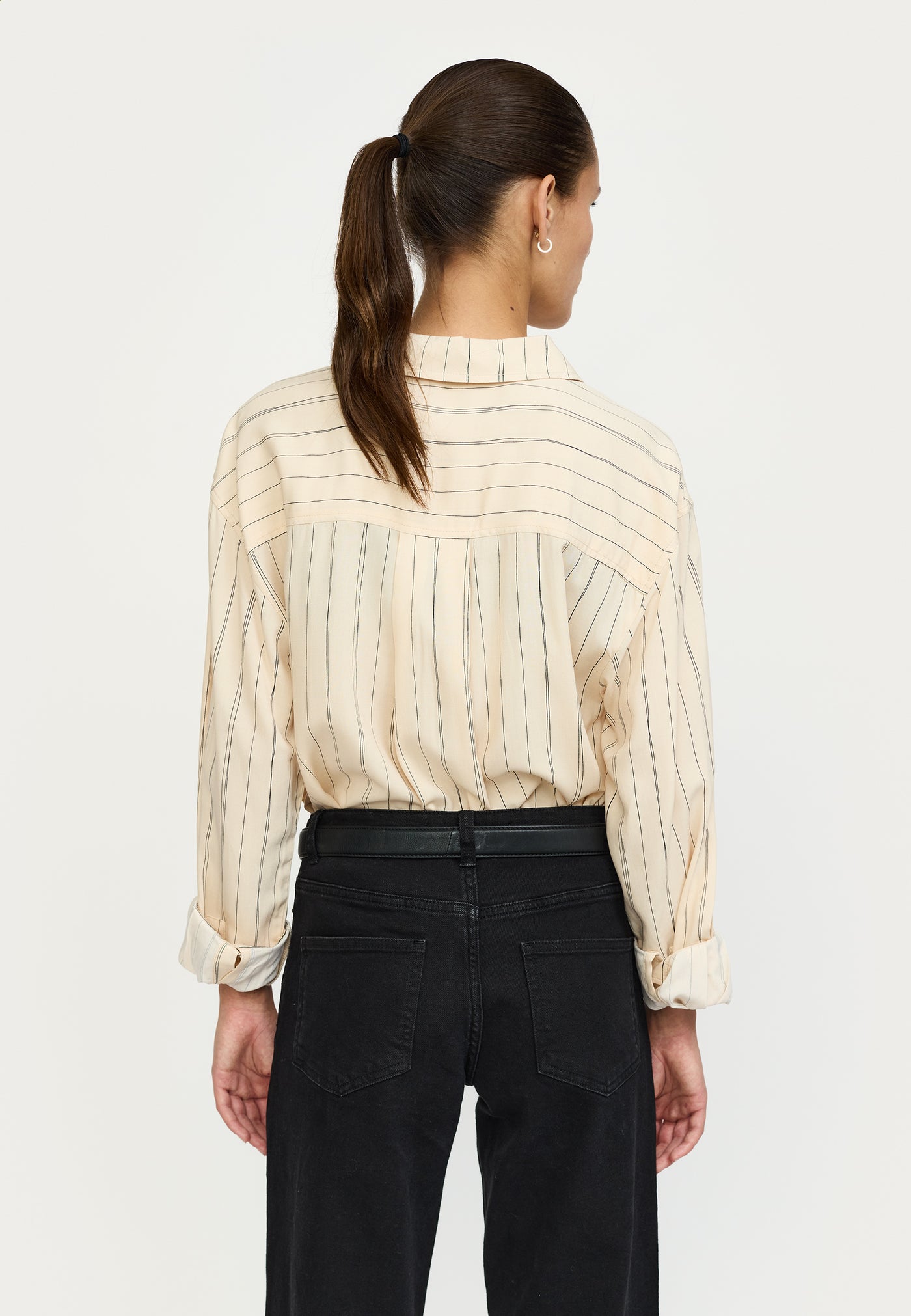 Soft Rebels SRMargot Striped Shirt Shirts & Blouse 777 Hand Drawn Stripe Smoke Gray