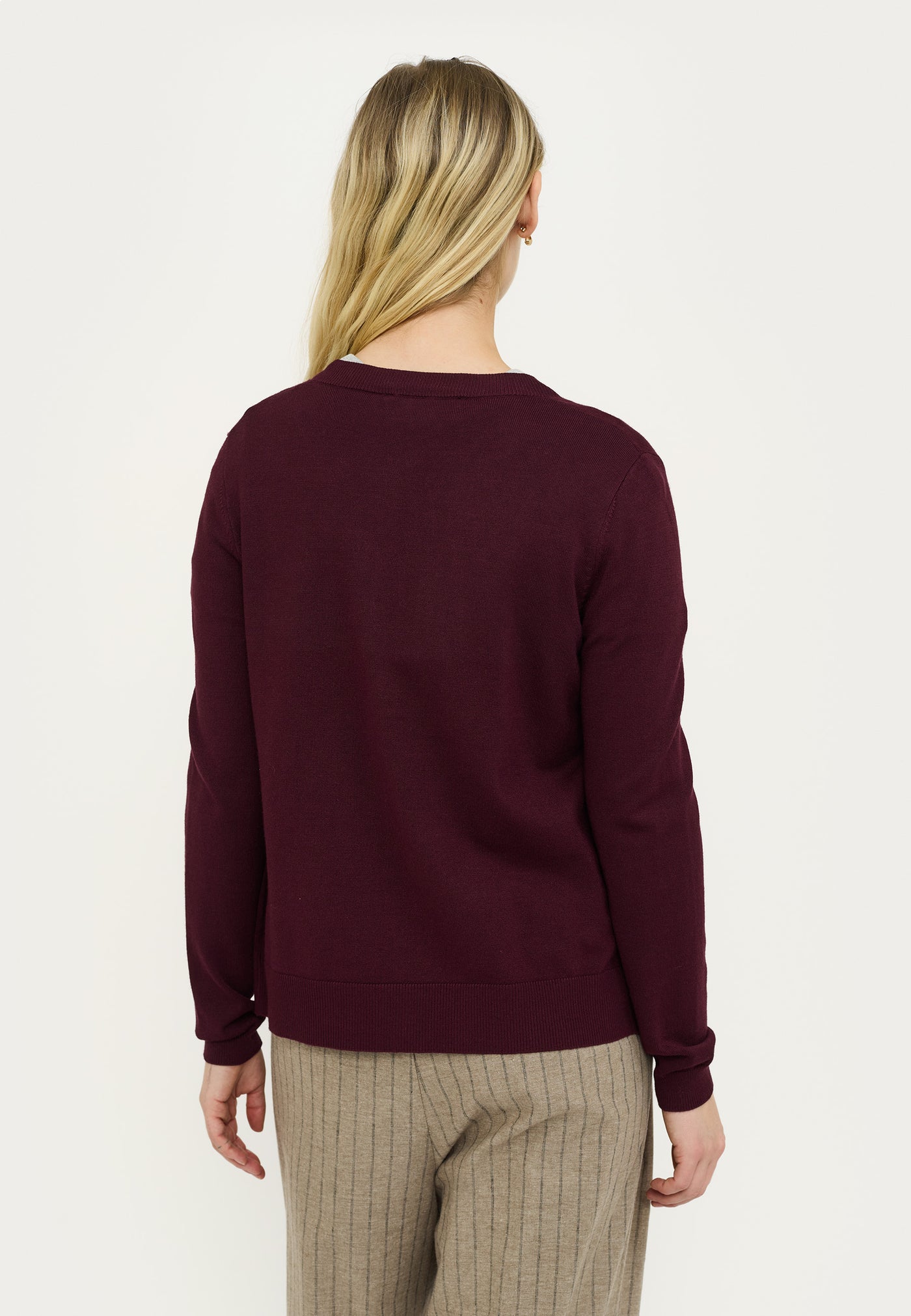 Soft Rebels SRMarla Cardigan Knit Knitwear 365 Vinyard Wine
