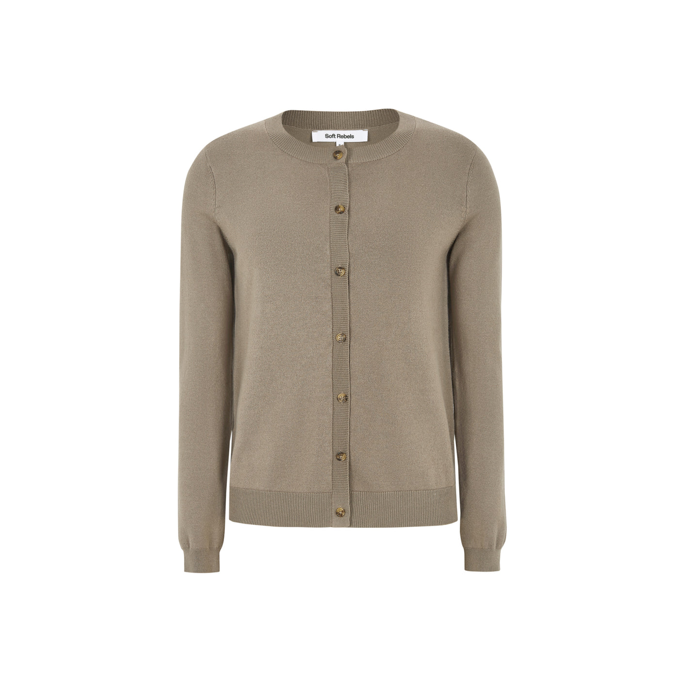 Soft Rebels SRMarla Cardigan Knit Knitwear 884 Greige