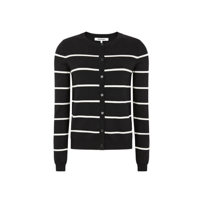 Soft Rebels SRMarla Cardigan Stripe Knit Knitwear 001 Black