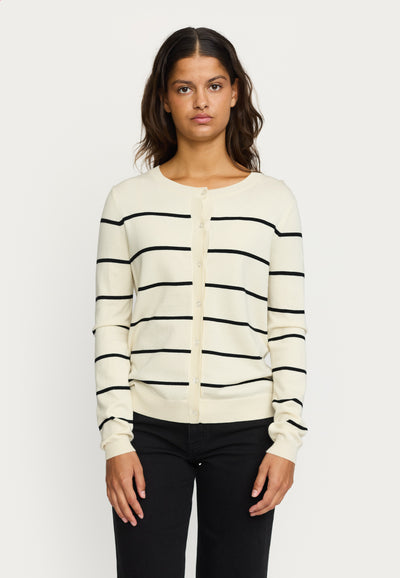 Soft Rebels SRMarla Cardigan Stripe Knit Knitwear 272 Arctic Wolf