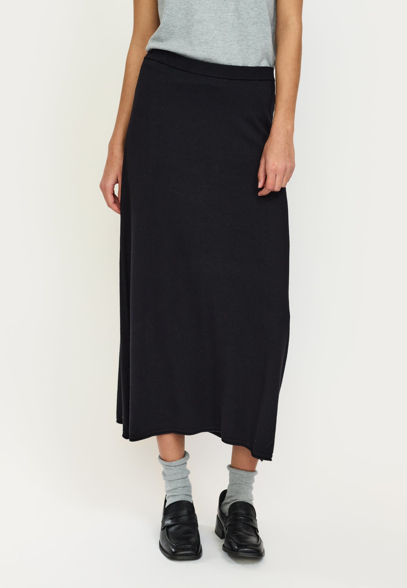 Soft Rebels SRMarla Midi Skirt Knit Skirts & shorts 001 Black