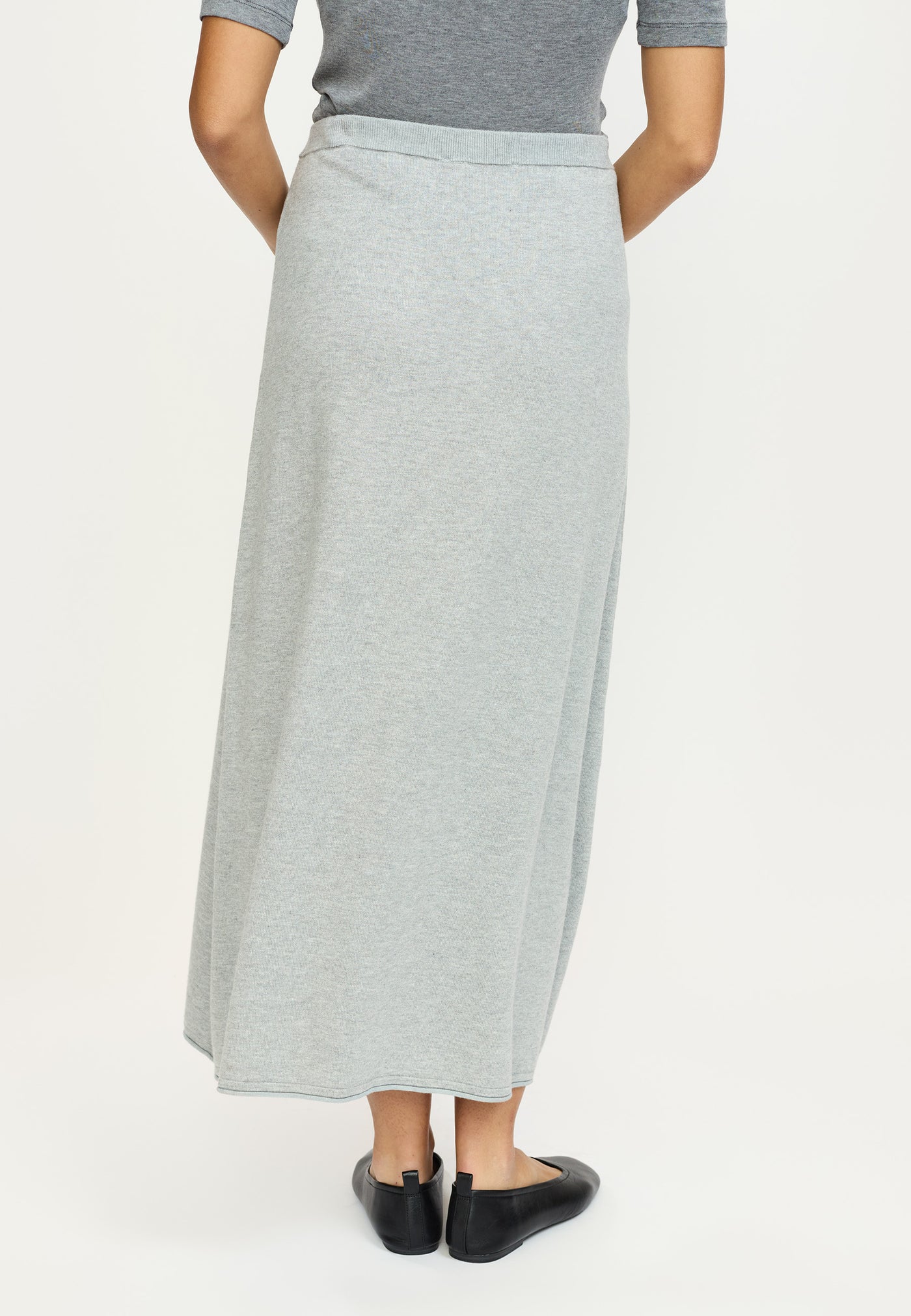 Soft Rebels SRMarla Midi Skirt Knit Skirts & shorts 003 Light Grey Melange