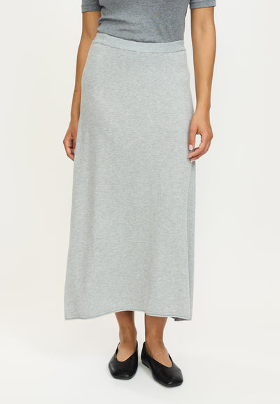 Soft Rebels SRMarla Midi Skirt Knit Skirts & shorts 003 Light Grey Melange