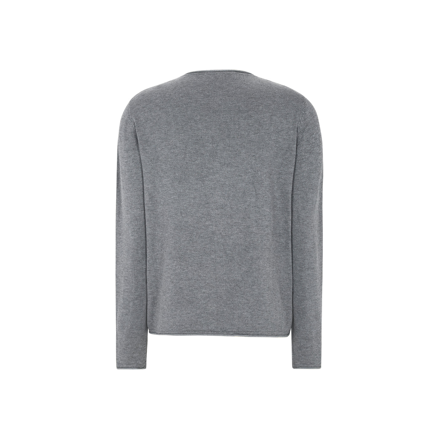 Soft Rebels SRMarla O-neck Knit Roll Edge Knitwear 053 Medium Grey Melange