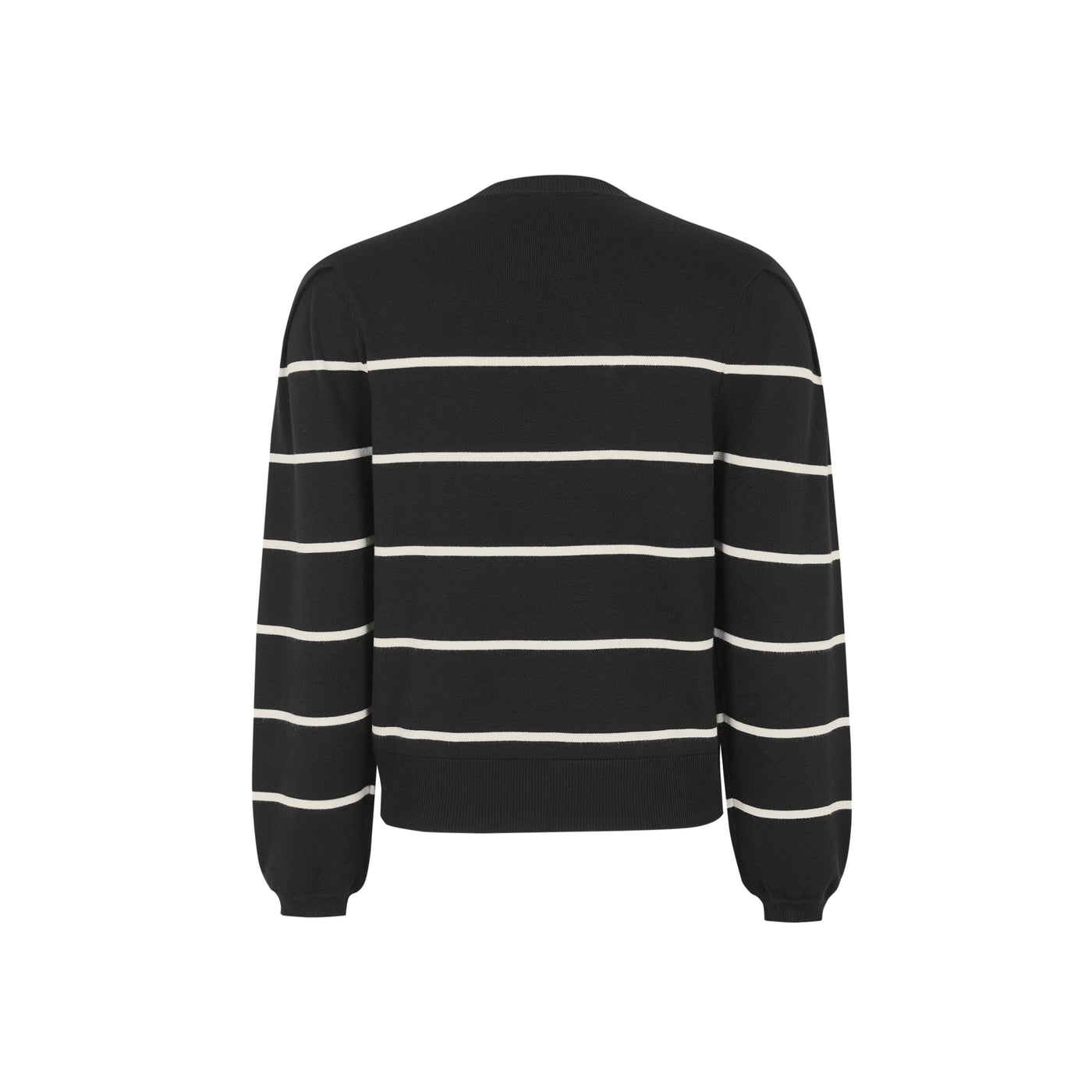 Soft Rebels SRMarla O-neck Stripe Knit Knitwear 001 Black