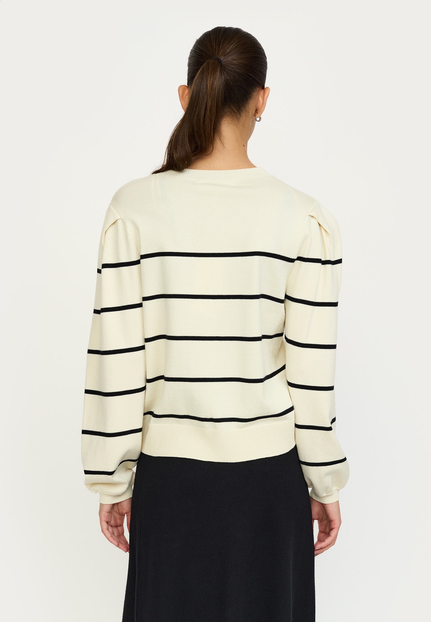 Soft Rebels SRMarla O-neck Stripe Knit Knitwear 272 Arctic Wolf