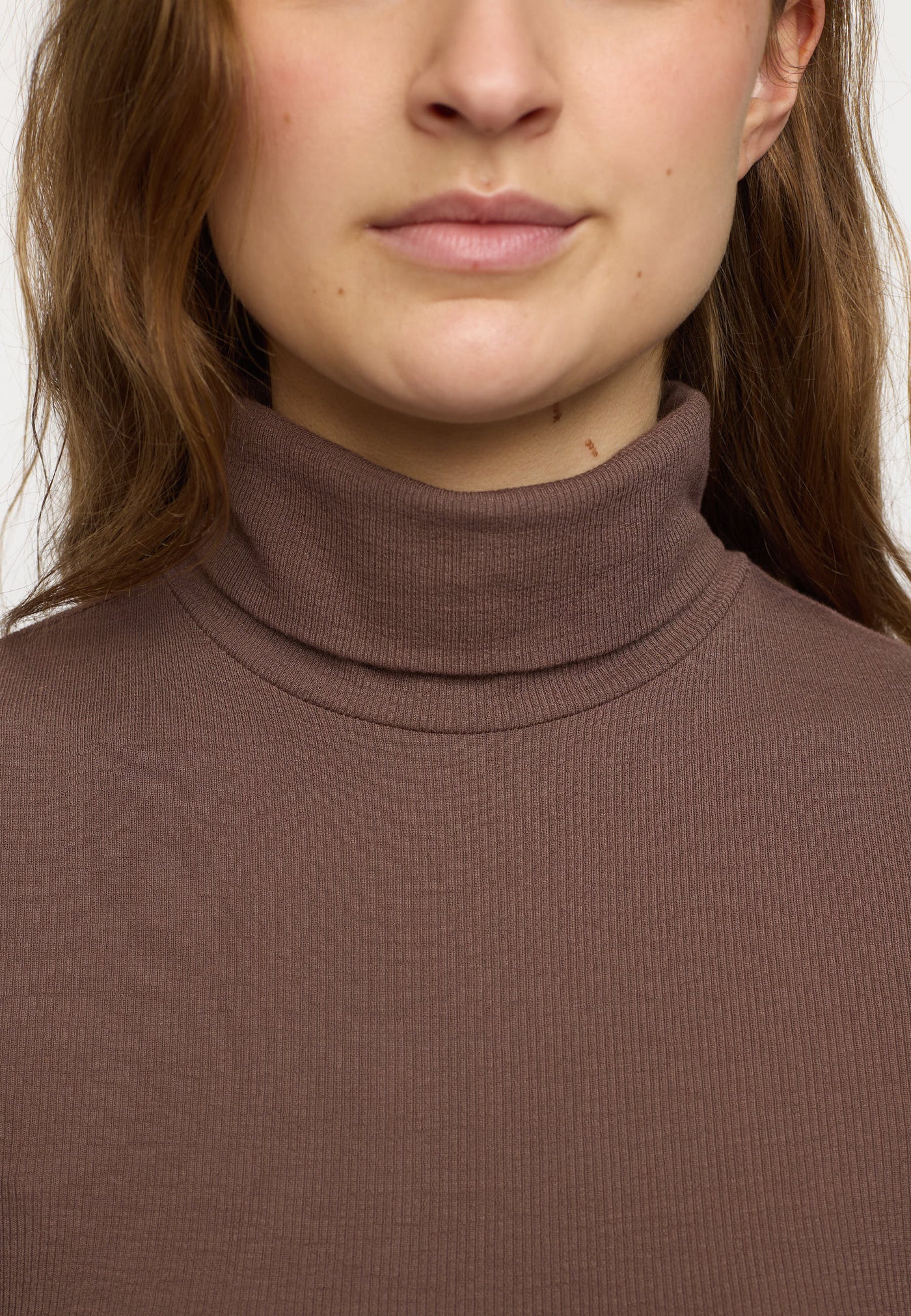 Soft Rebels SRMarla Rollneck Knit Knitwear 661 Coffee Quartz melange