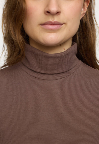 Soft Rebels SRMarla Rollneck Knit Knitwear 661 Coffee Quartz melange