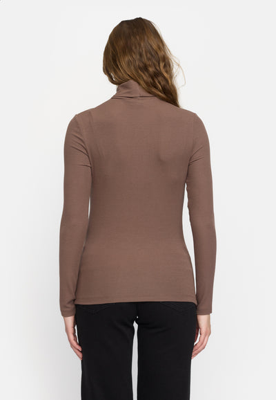 Soft Rebels SRMarla Rollneck Knit Knitwear 661 Coffee Quartz melange