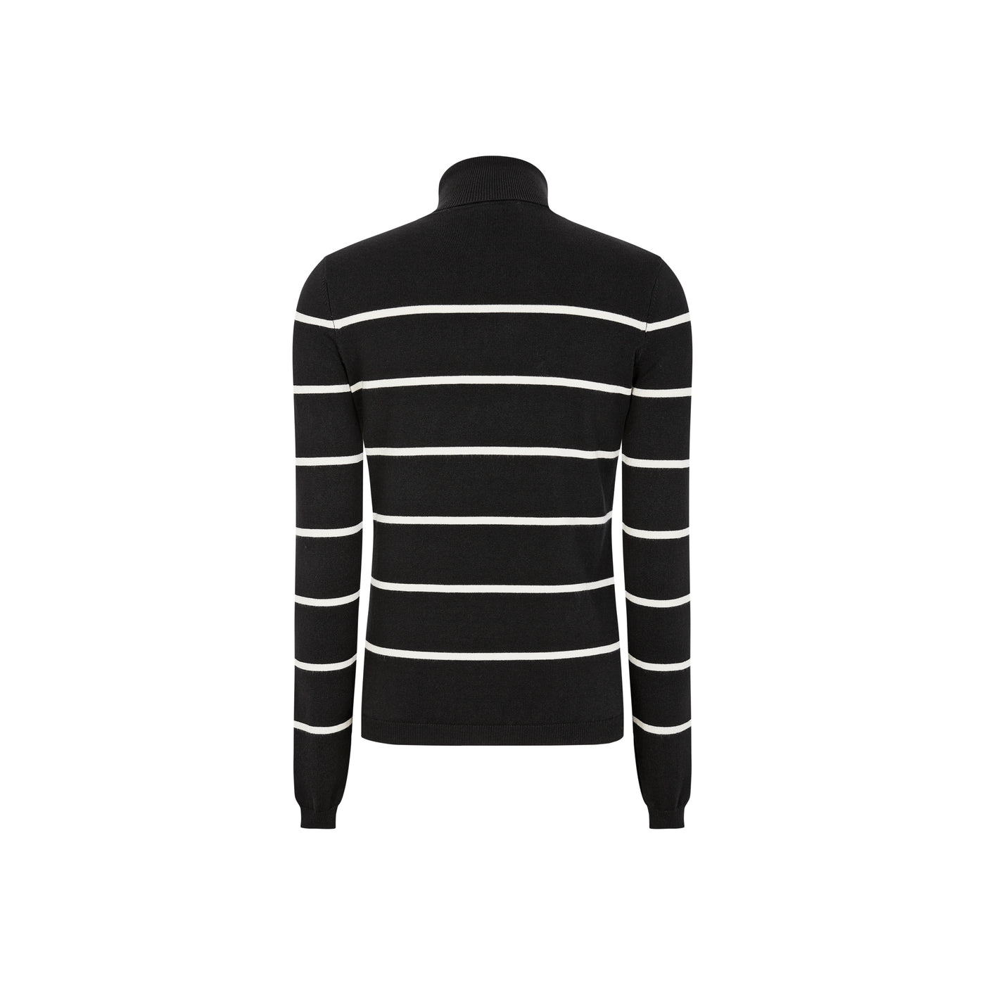 Soft Rebels SRMarla Rollneck Stripe Knit Knitwear 001 Black