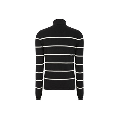 Soft Rebels SRMarla Rollneck Stripe Knit Knitwear 001 Black