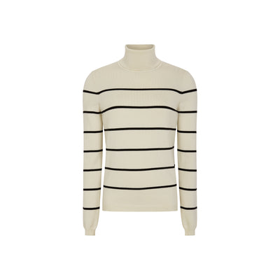 Soft Rebels SRMarla Rollneck Stripe Knit Knitwear 272 Arctic Wolf