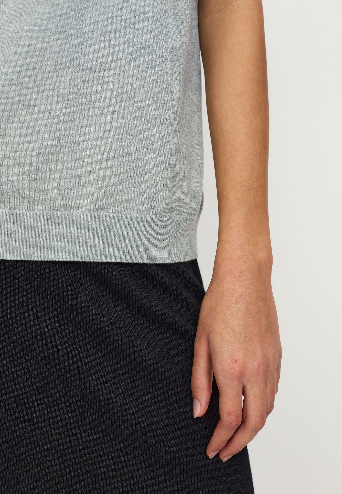 Soft Rebels SRMarla SL Turtle knit Knitwear 003 Light Grey Melange