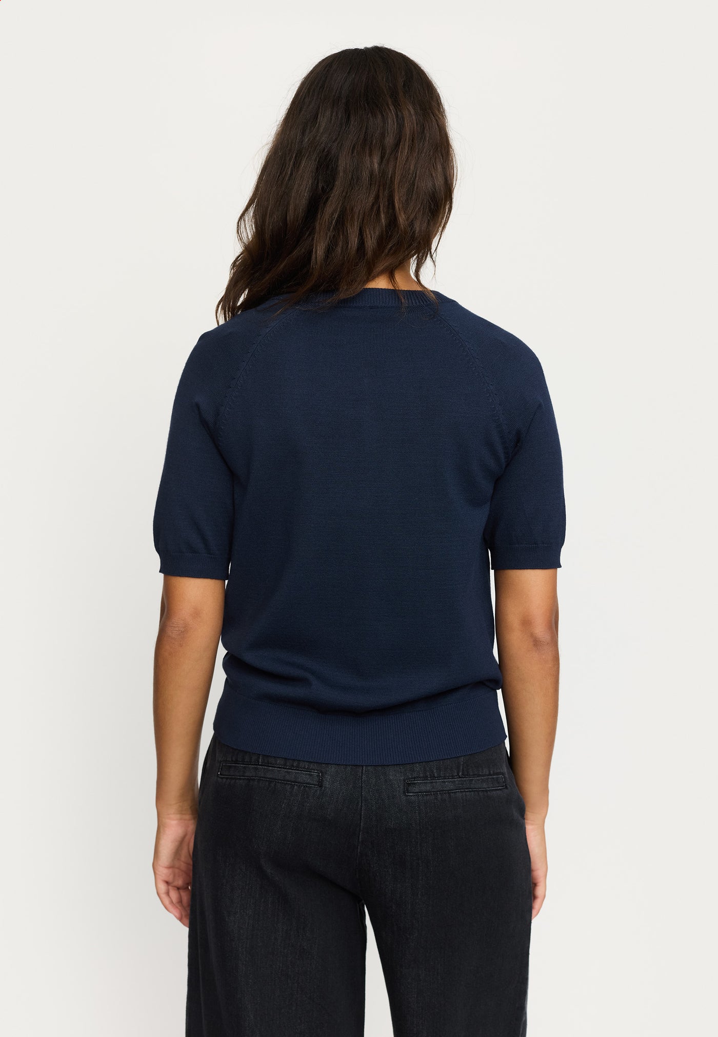 Soft Rebels SRMarla SS O-neck Knitwear 235 Total Eclipse